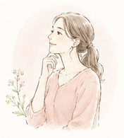 女性の身体を学ぶ方のイラスト