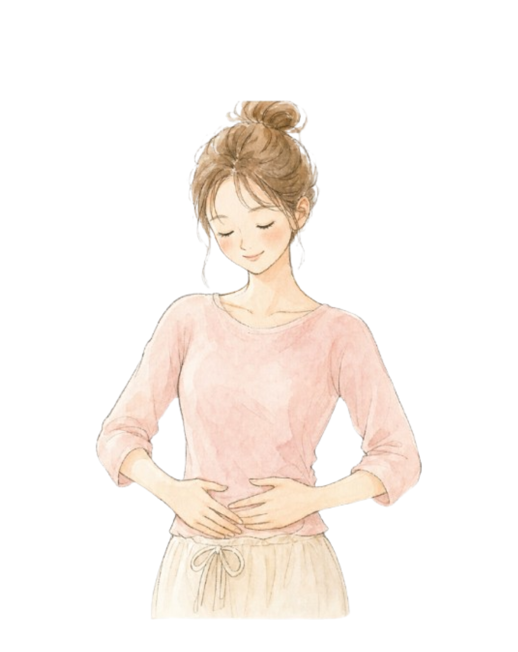 お腹のイラスト